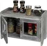 Krydderskap for bordplate av tre